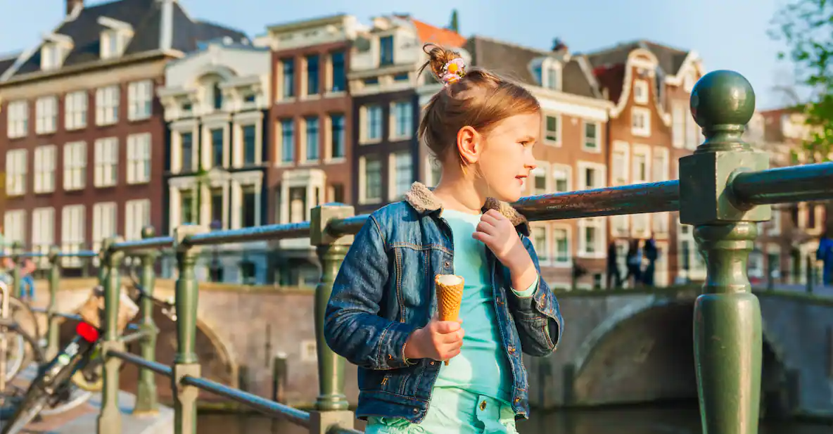 Top knots with top-notch scenery in Amsterdam.