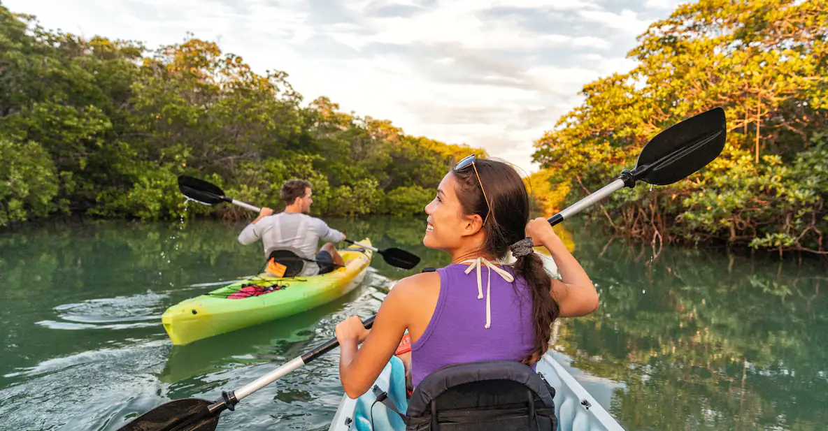 Make the most out of your time in Miami by exploring the mangroves of the Everglades National Park.