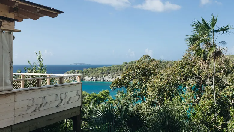 The Lovango Resort and Beach Club on St. John is partially powered by a combination of solar and wind. Photo Credit: Lovango Resort and Beach Club