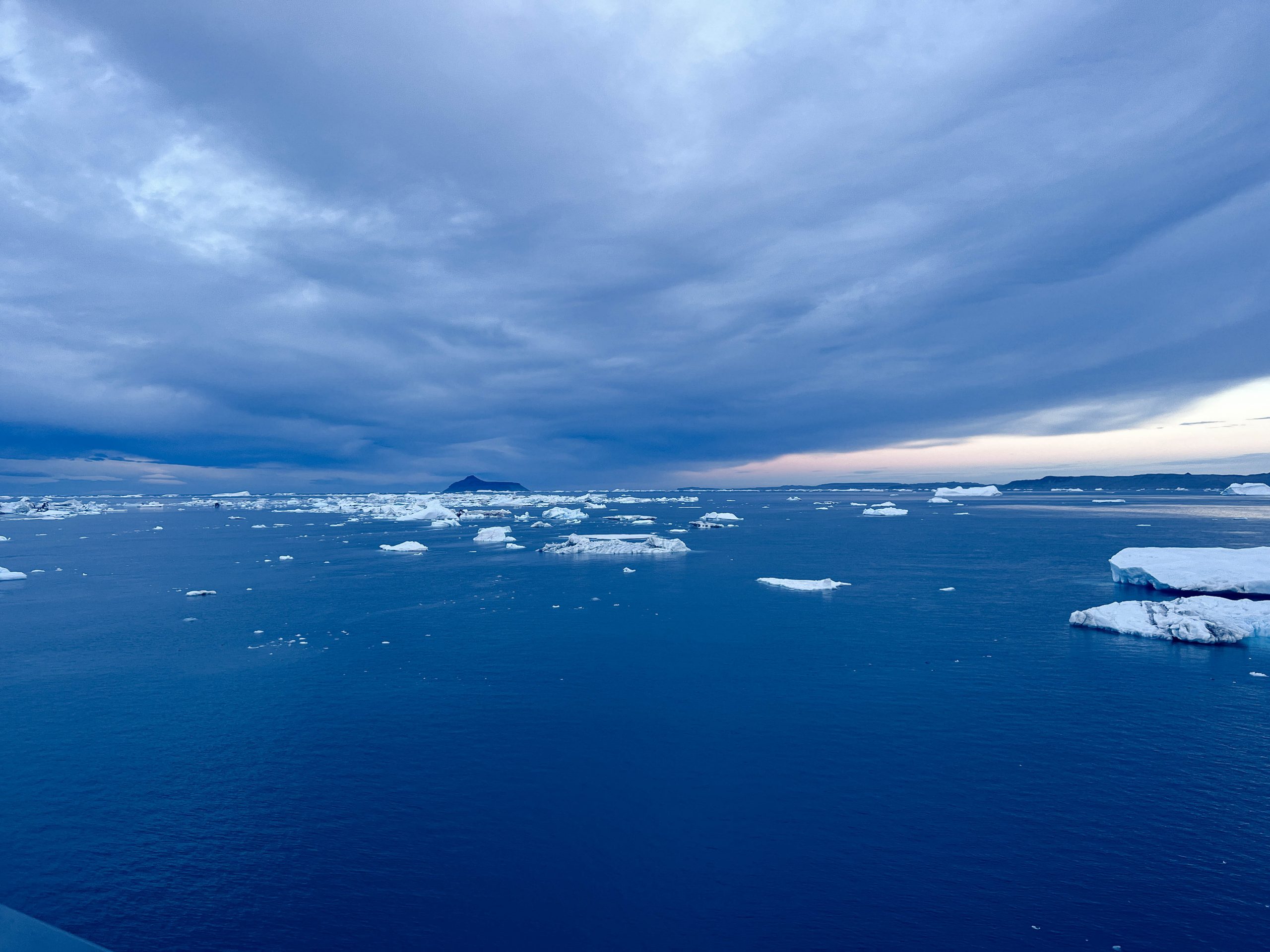 image of icebergs and sea
