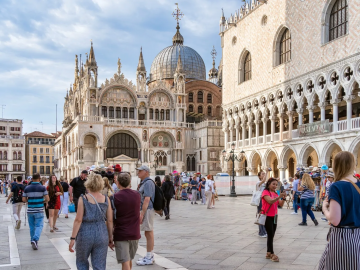Image of Venice with tourists