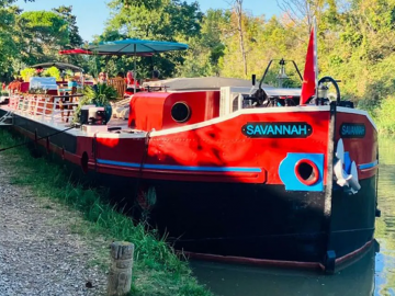 The cruise operator will offer an exclusive sailing on the barge Savannah. Photo Credit: French Waterways