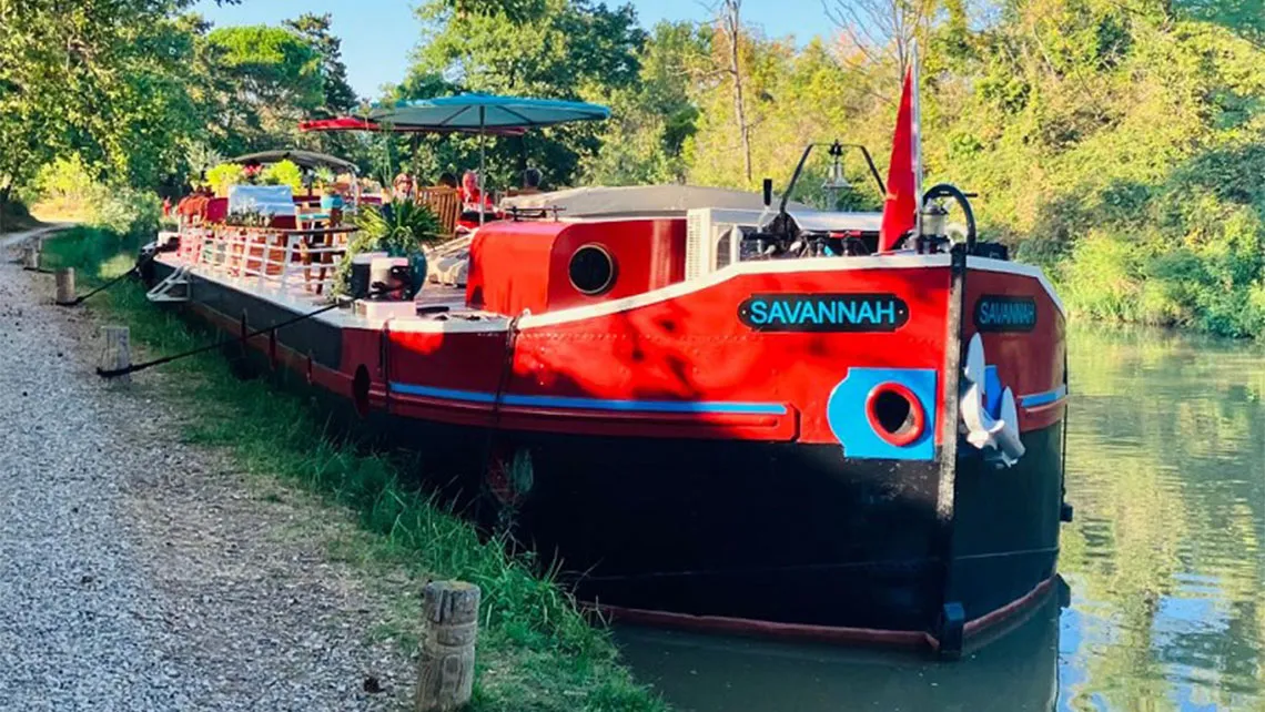 The cruise operator will offer an exclusive sailing on the barge Savannah. Photo Credit: French Waterways