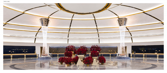 Interior Lobby at FONTAINEBLEAU LAS VEGAS