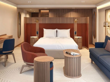 A stateroom on the AmaRudi. Photo Credit: AmaWaterways