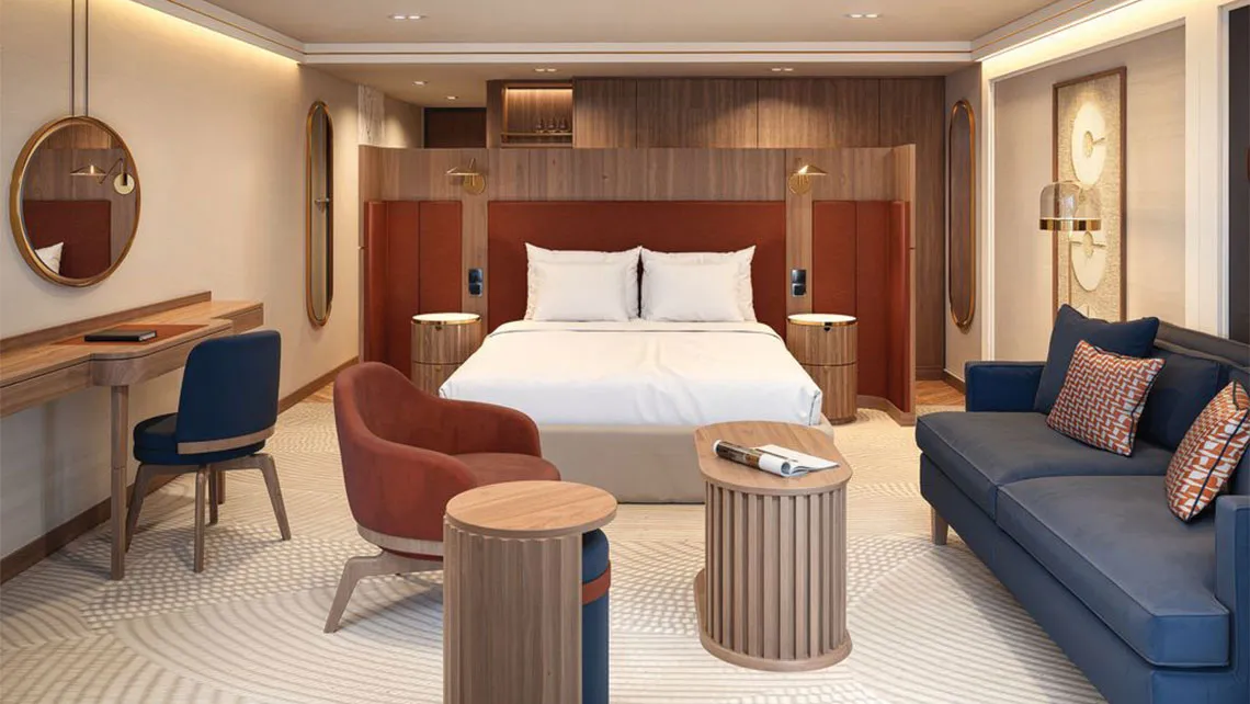 A stateroom on the AmaRudi. Photo Credit: AmaWaterways