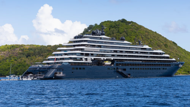 Ritz-Carlton Yacht Collection's Evrima in France. Photo Credit: Gautier Normand/Shutterstock