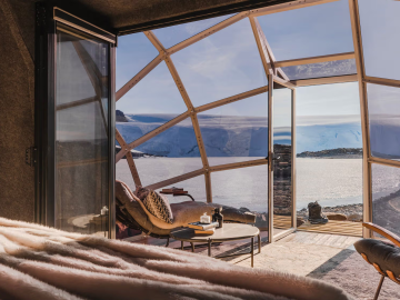 A White Desert luxury camp in Antarctica. Photo Credit: White Desert