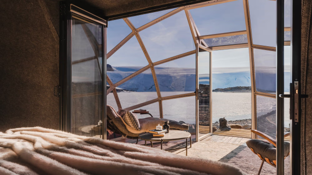 A White Desert luxury camp in Antarctica. Photo Credit: White Desert
