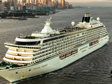 The Crystal Serenity in New York. Photo Credit: Crystal