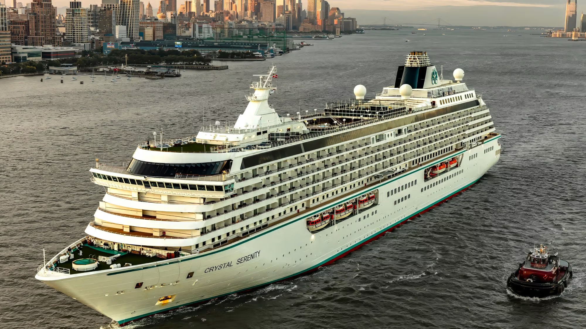 The Crystal Serenity in New York. Photo Credit: Crystal